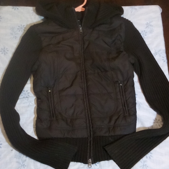 Cute brown cotton and puffer jacket - Picture 2 of 7